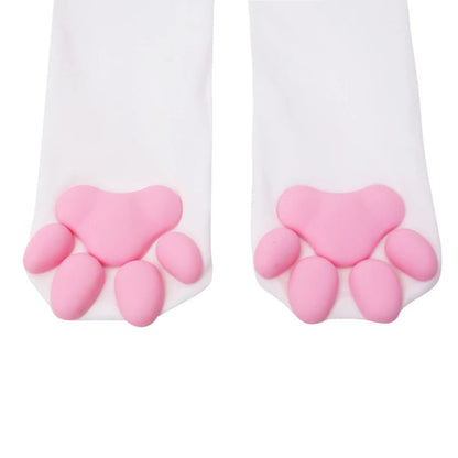 Katze Pfote 3D Socken Für Frauen Mädchen Kawaii Katze Klaue Zehen Mützen Nettes Geschenk Lolita Pfote Pads Cosplay Katze Pfote pad Oberschenkel Hohe Socken Neue So ist Leben