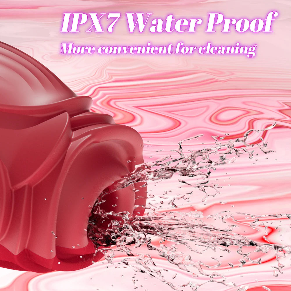 Leistungsstarker Saugvibrator für Frauen, Vakuum-Klitoris-Stimulator, weibliche Oral-Nippel, Klitoris-Sauger, vibrierender Sex für Erwachsene, Rose-Spielzeug So ist Leben