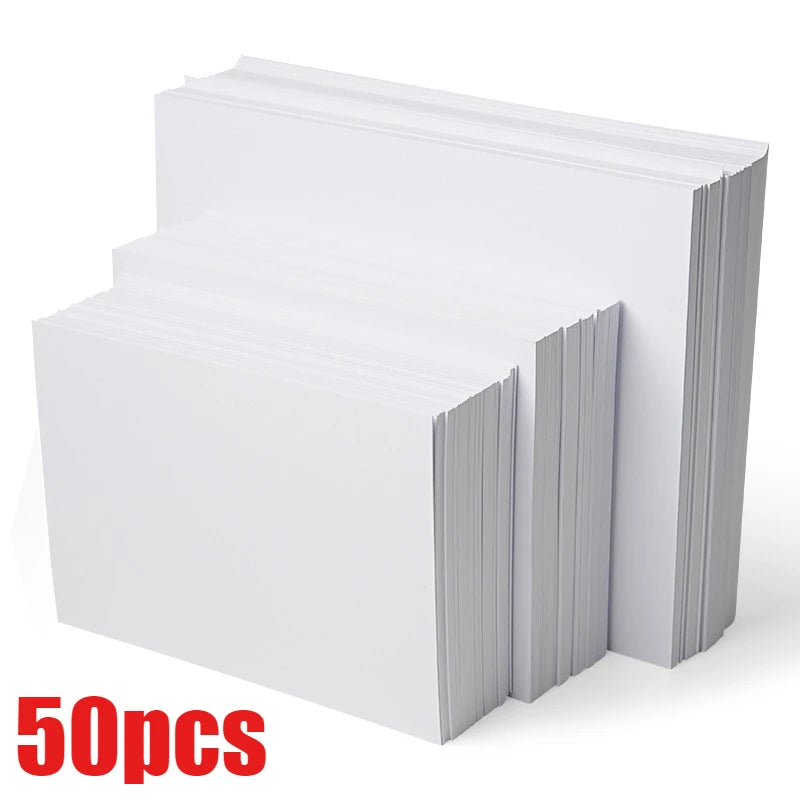 Dicker weißer Karton, doppelseitiger Druck, A4-Papier, handgefertigt, DIY-Zeichenpapier für Kinder, Karton für Studenten, Zeichenkarton So ist Leben
