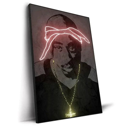 Leinwand Malerei Hip Hop Sänger Poster Wand Kunst Bar Wohnkultur - So ist Leben