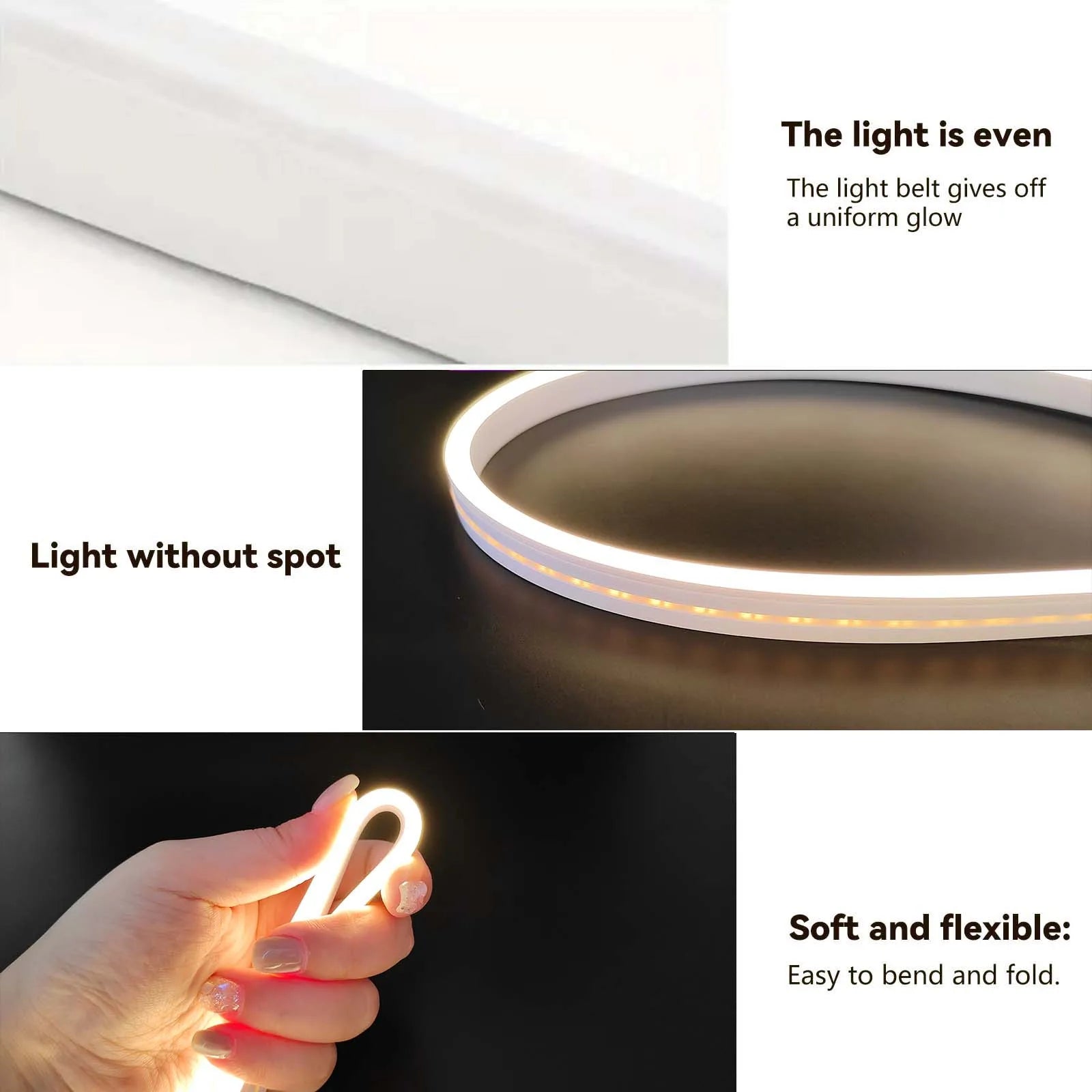 Neon LED Licht Streifen Smart Touch Sensor Schalter Dimmbare Neon Zeichen Flexible Led Band Wasserdichte Seil Rohr Lampe Hintergrundbeleuchtung Dekor So ist Leben