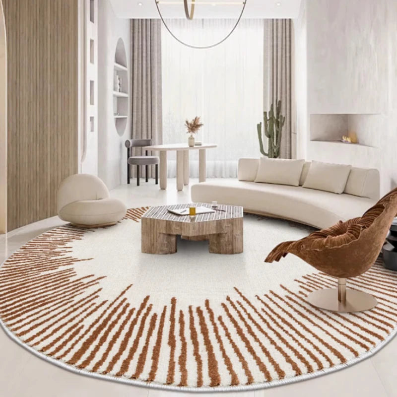 Fluffy Soft Living Room Decoration Carpet Light Luxury Rugs for Bedroom Large Area Round Lounge Rug Home Study Thicken Plush Mat - So ist Leben