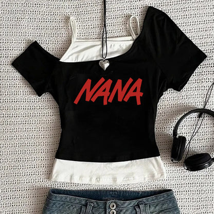 Y2k Nana Osaki Grafik T Shirts Casual Harajuku Streetwear Japanische Kleidung Mode Rock Punk Ärmellose Tanks Camis So ist Leben