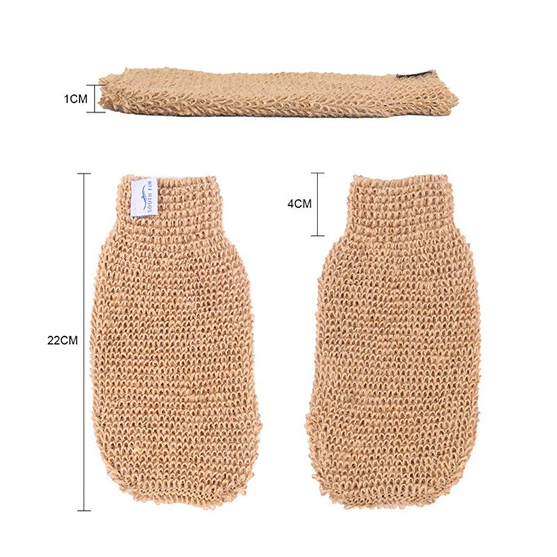 1 Stück Ramie Jute Badehandschuh Körperpeeling Handschuhe Bad Dusche Sauna Wäscher Handschuhe So ist Leben