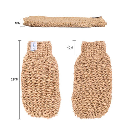 1 Stück Ramie Jute Badehandschuh Körperpeeling Handschuhe Bad Dusche Sauna Wäscher Handschuhe So ist Leben