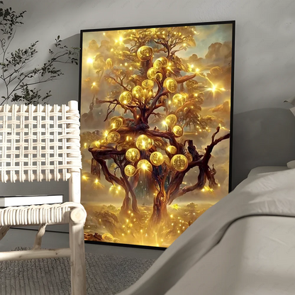 Goldener Geldbaum Poster Drucke Home Decor Geschenk - So ist Leben