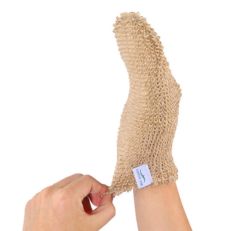 1 Stück Ramie Jute Badehandschuh Körperpeeling Handschuhe Bad Dusche Sauna Wäscher Handschuhe So ist Leben