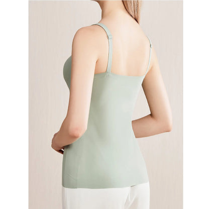 Weiches, seidiges Umstands- und Still-Tanktop mit herausnehmbaren Polstern, integriertem BH-Camisole für Schwangerschaft, Wochenbett, Alltag und Schlaf. So ist Leben