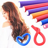 10 stücke Schaum Heatless Curling Stange Weiche Bendy Twist Locken Werkzeug Schwamm Lockenwickler Rollen DIY Haar Styling Werkzeuge Set Zufällige farbe So ist Leben