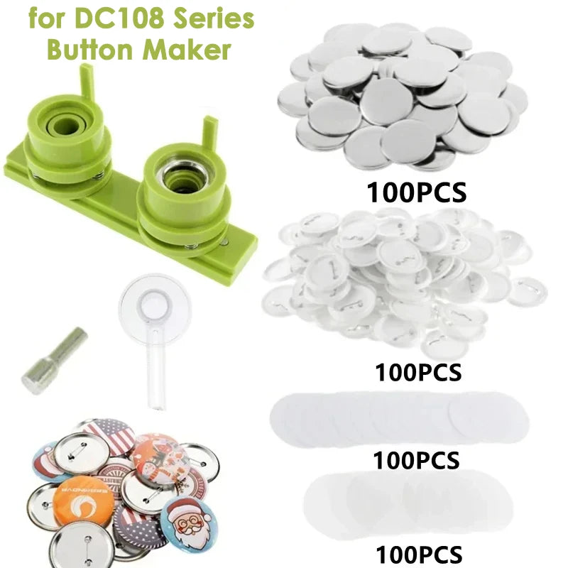 Button Badge Maker Formen DIY Pin Button Maker Pressmaschine Teile Abzeichen Punch Press Formen für Button Maker der Serie DC108 So ist Leben