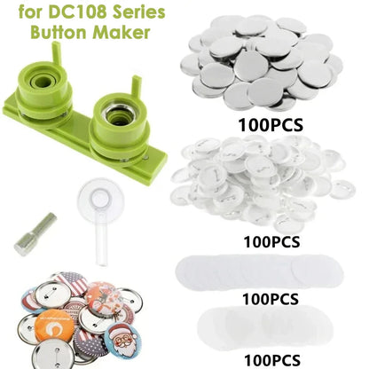 Button Badge Maker Formen DIY Pin Button Maker Pressmaschine Teile Abzeichen Punch Press Formen für Button Maker der Serie DC108 So ist Leben