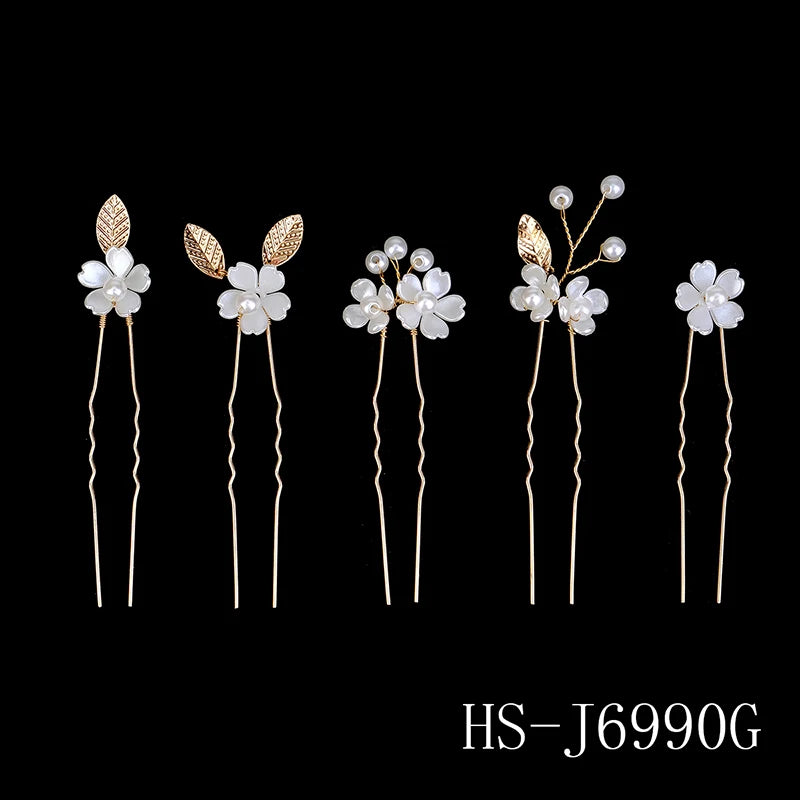5 teile/paket Blume Clip Hochzeit Haarnadel Exquisite Hochzeit Haar Schmuck Braut Zubehör Frauen Haar Strap Perle Hochzeit Haar Kamm So ist Leben