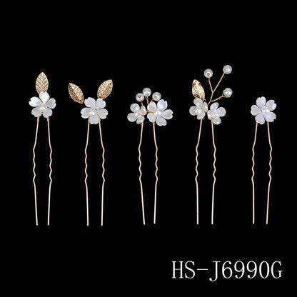 5 teile/paket Blume Clip Hochzeit Haarnadel Exquisite Hochzeit Haar Schmuck Braut Zubehör Frauen Haar Strap Perle Hochzeit Haar Kamm So ist Leben