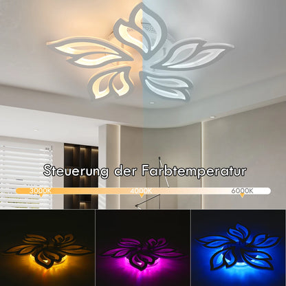 54-W-LED-Deckenleuchte mit RGB-Farbwechsel-Rücklicht, dimmbar mit Fernbedienung So ist Leben