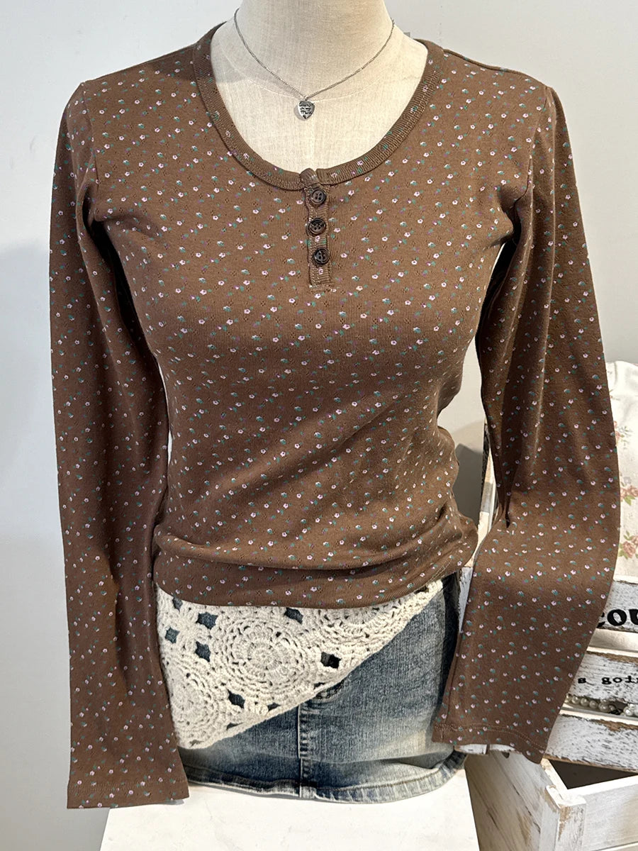 Y2K Langarmshirt Damen – Gestreift & Modern - So ist Leben