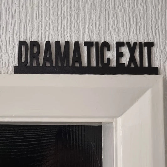 Schwarzes Türdesign, ideal für die Dekoration von Zuhause, Bar, Café, Theater, Kunstdekor - So ist Leben