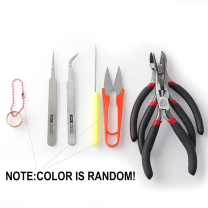 Hohe Qualität DIY Schmuck Machen Werkzeug Kits Zangen Sets Runde Nase Zange Seite Schneiden Zangen Draht Cutter Schere Perlen Pinzette So ist Leben