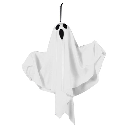 Halloween glühenden weißen Geist führte hängende Geister Horror Requisiten mit Lichterkette Indoor Outdoor Spukhaus Halloween Dekoration So ist Leben