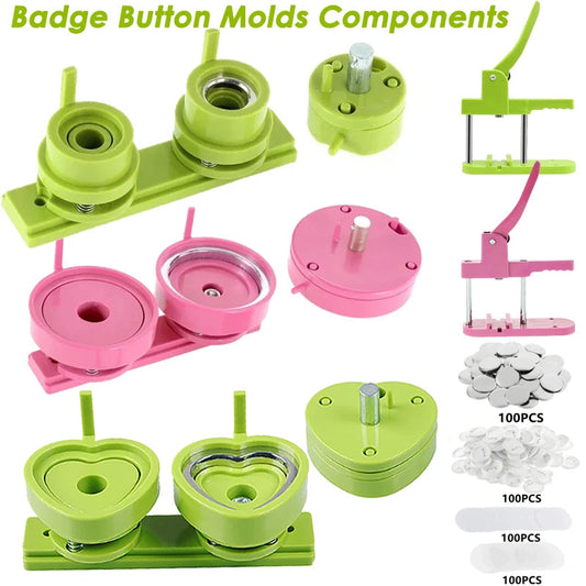 Button Badge Maker Formen DIY Pin Button Maker Pressmaschine Teile Abzeichen Punch Press Formen für Button Maker der Serie DC108 So ist Leben