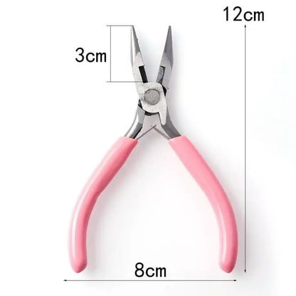 Hohe Qualität DIY Schmuck Machen Werkzeug Kits Zangen Sets Runde Nase Zange Seite Schneiden Zangen Draht Cutter Schere Perlen Pinzette So ist Leben