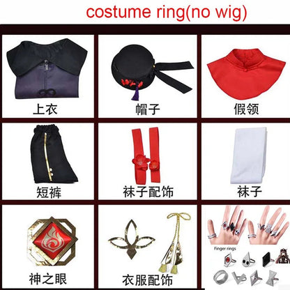 Hutao Cosplay Femme Halloween Kostüm Anime Kleidung Für Frauen Disfraz Mujer Adulta Für Erwachsene Ropa Para Hu Tao Outfits So ist Leben