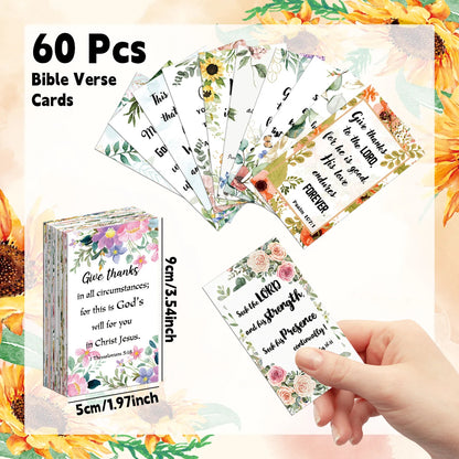 60 Stück Bibel-Schriftkarten, inspirierende Zitatkarten, christliche Geschenke, Ermutigungskarte für Studenten, Freunde, Bibelverskarten So ist Leben