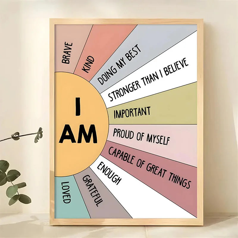 Inspirierendes Zitat Poster Wandkunst Motivierende Botschaft Einzigartige Geschenkidee - So ist Leben