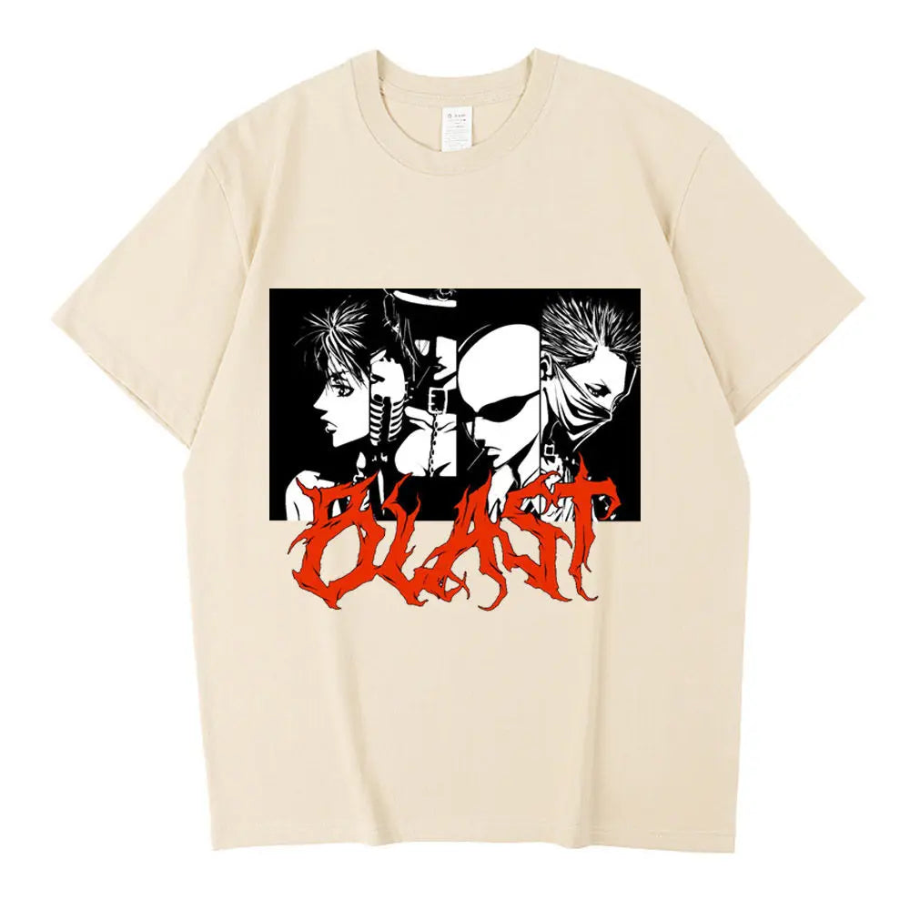Black Stones Nana Osaki Baumwoll-T-Shirt männlich Y2k Grafik Pastell ästhetisches T-Shirt 2000er Kawaii Pastell Anime 2000er Bequem So ist Leben