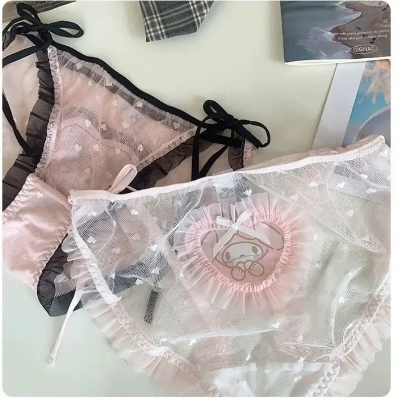 Süße Sanrio * Paar Stil * sentimentale Mesh Strap Slips Cartoon Kuromi meine Melodie Cinna moroll modische Paar Unterwäsche So ist Leben
