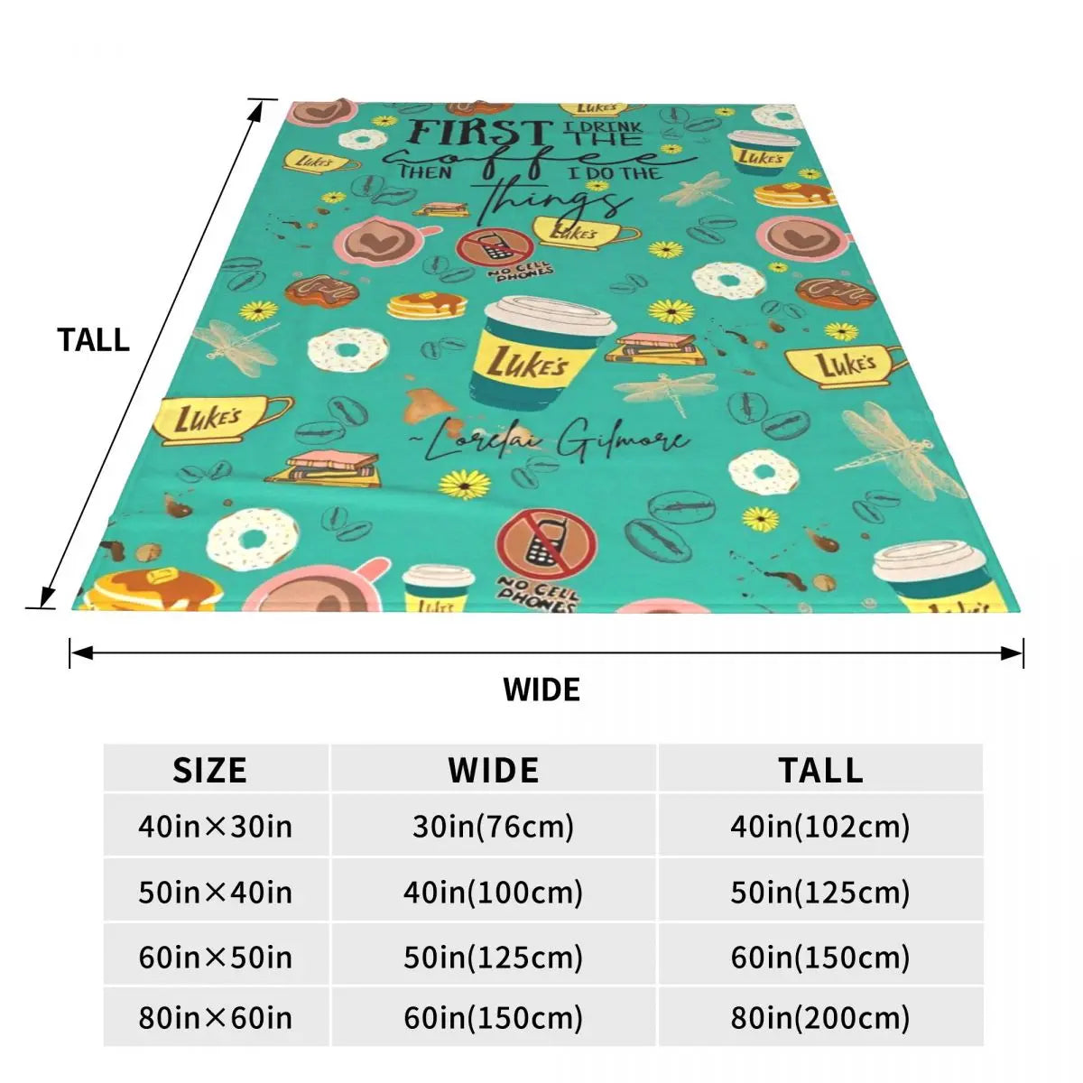 Weiche warme Decke Camping Gilmore Girls TV Show Bettwäsche wirft Flanell Tagesdecke für Schlafzimmer Neuheit Sofa Bettbezug So ist Leben