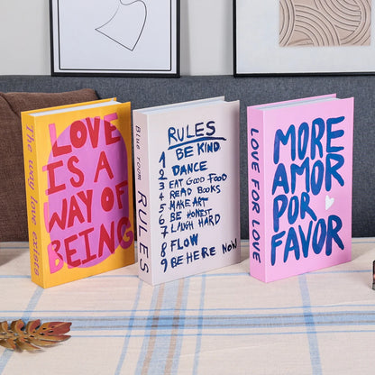 Wohnzimmerdekoration Designerbücher Couchtisch-Ornamente - So ist Leben