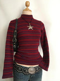 Spicy Girls Stripe Harajuku Y2k Langarm Top Streetwear Rock Goth Chic Crop Top Hip Hop Chic Langarm Pullover Mode Punk So ist Leben