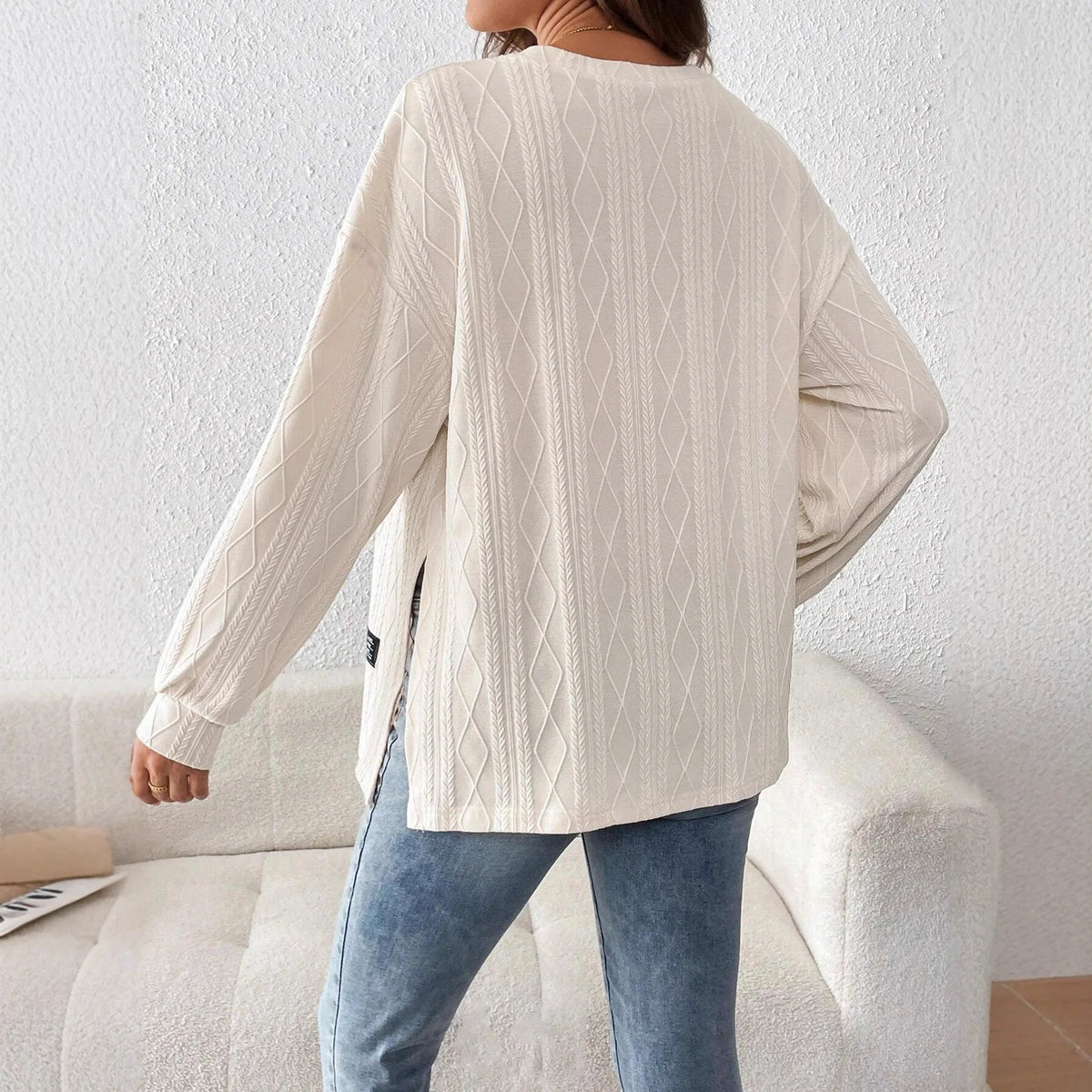 Umstandskleidung für Schwangere, Schwangerschaftskleidung, Rundhals-Langarmshirt für Schwangere, bequemes T-Shirt So ist Leben