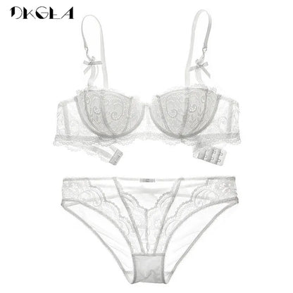 Neue Halbe Tasse Bh Höschen Sets Rot Frauen Dessous Set Stickerei Weiß Büstenhalter Dünne Baumwolle Sexy Unterwäsche Set Spitze Bh C D Tasse So ist Leben