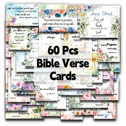 60 Stück Bibel-Schriftkarten, inspirierende Zitatkarten, christliche Geschenke, Ermutigungskarte für Studenten, Freunde, Bibelverskarten So ist Leben