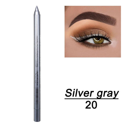 14-farbiger bunter Eyeliner-Stift, hoch pigmentierter perlmutt schimmernder Metallic-Smokey-Punk-Eyeliner im Gothic-Stil, langlebiger Water Pro So ist Leben