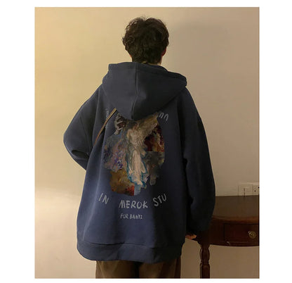 Neue Goth Grafik Gedruckt Pullover Hoodies Für Männer Y2K Vintage Streetwear Mit Kapuze Sweatshirts Herbst Baggy Hip Hop Mode Hoody So ist Leben