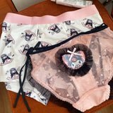 Süße Sanrio * Paar Stil * sentimentale Mesh Strap Slips Cartoon Kuromi meine Melodie Cinna moroll modische Paar Unterwäsche So ist Leben