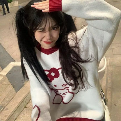 Hello‑Kitty Anime Pullover im modernen Kawaii‑Stil So ist Leben