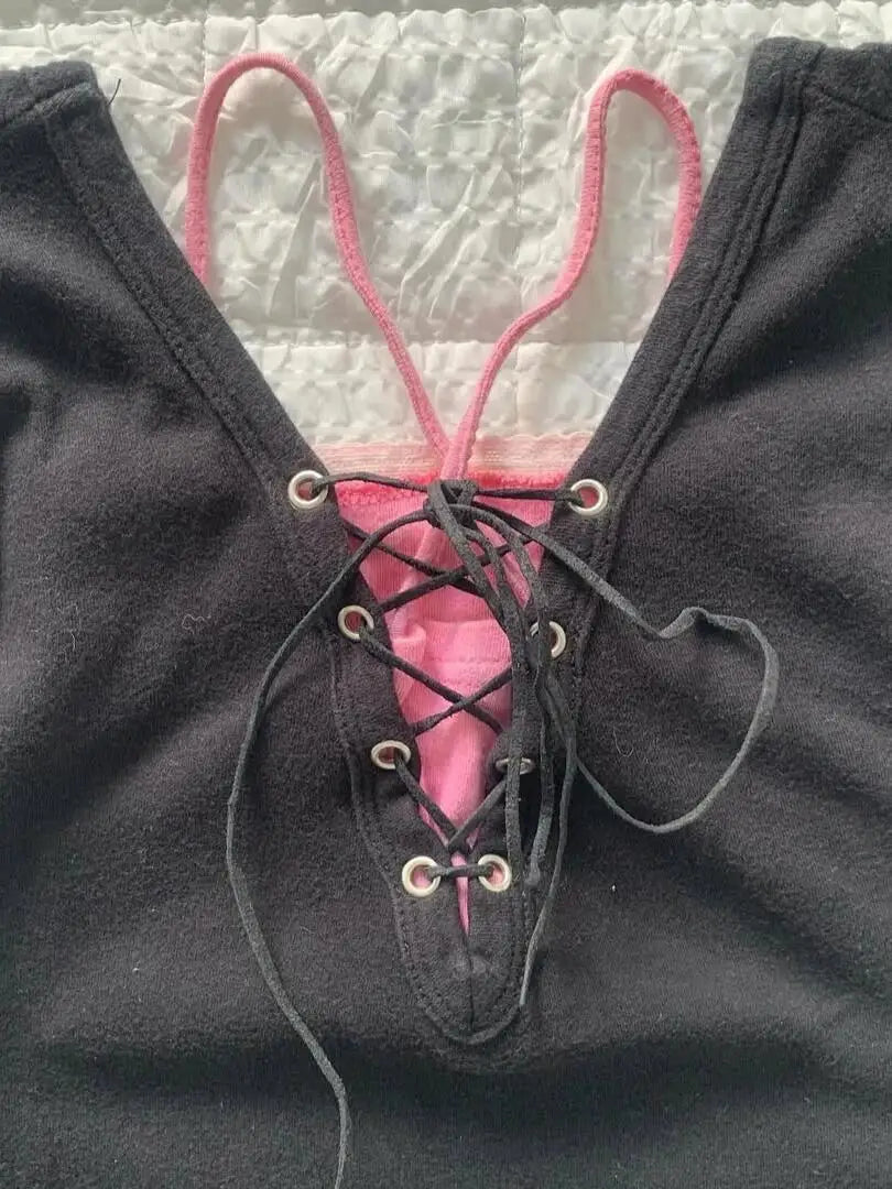 T-shirt Y2k Kleidung Gothic Punk 2000er Jahre Crop Top Mode Harajuku frauen kurzarm Shirt Süße Sling T shoujo mädchen Ästhetik So ist Leben