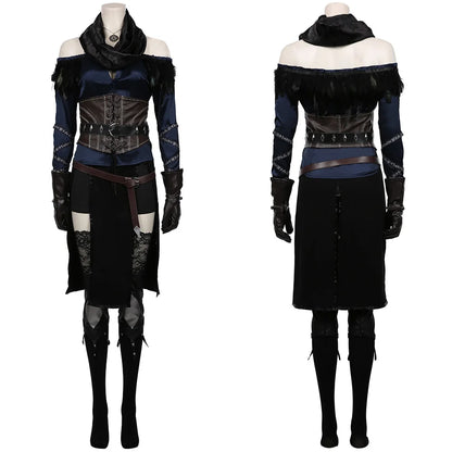 Yennefer Cosplay Fantasia-Kostüm Verkleidung für Erwachsene Frauen Kleidung Rollenspiel Mittelalterliche Kostüme Weiblicher Halloween-Karnevalsanzug So ist Leben