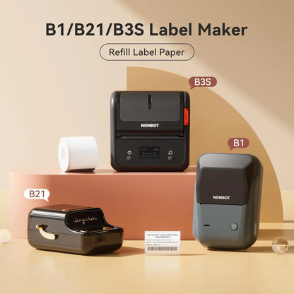 2 Rollen Niimbot B1 B21 B3S Etiketten-selbstklebendes Aufkleberpapier für Etikettendrucker, automatisches Klebepapier, Namenskarte, stationäre Markierung So ist Leben