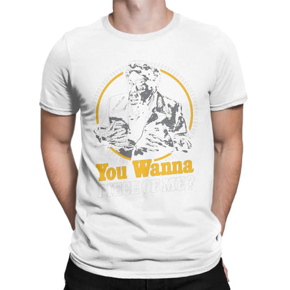 Willst du dich mit mir anlegen?“ Baumwoll-T-Shirt mit kurzen Ärmeln - So ist Leben