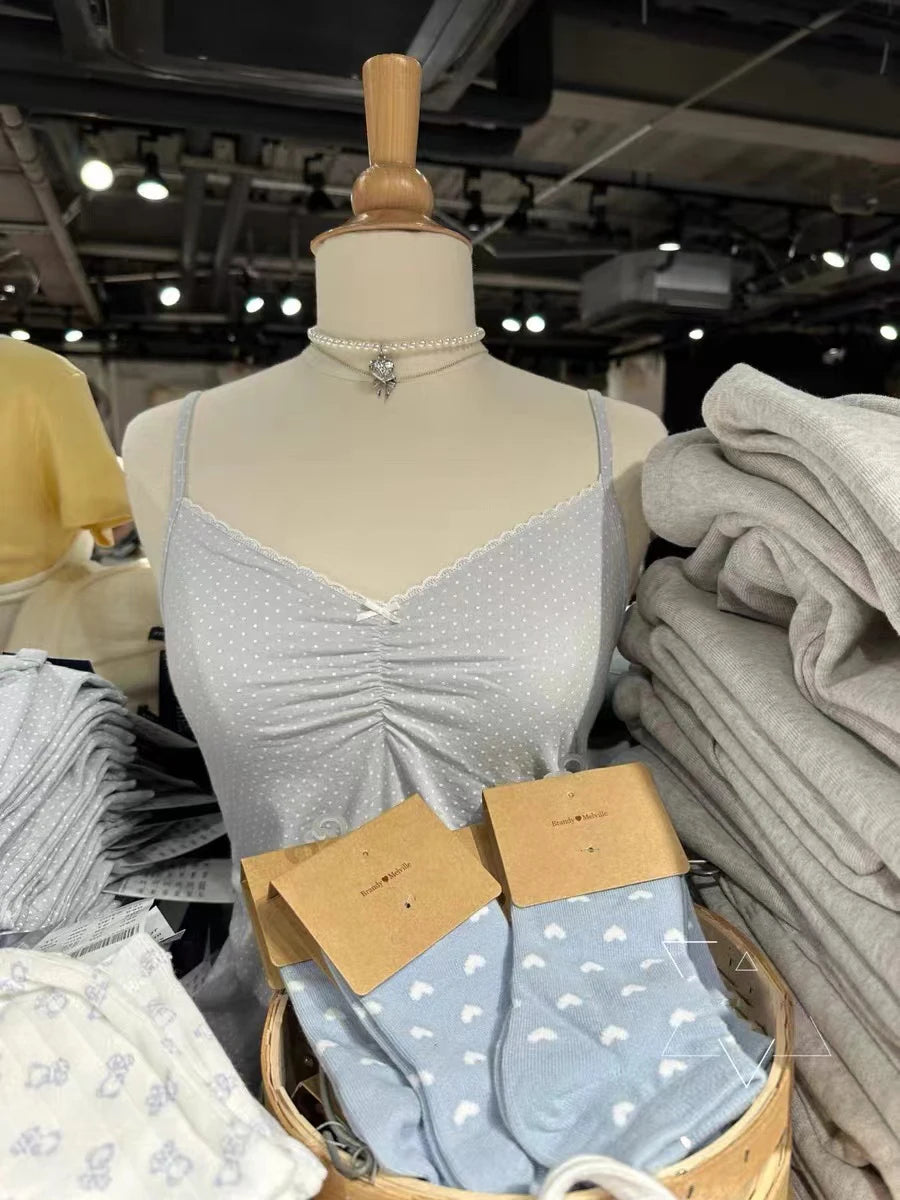 Weißes, ärmelloses Tanktop mit Spitzenbesatz für Damen, lässig, weiche Baumwolle, V-Ausschnitt, schmal geschnittene Westen, Vintage, süß, süß, Preppy-Stil, Camis So ist Leben