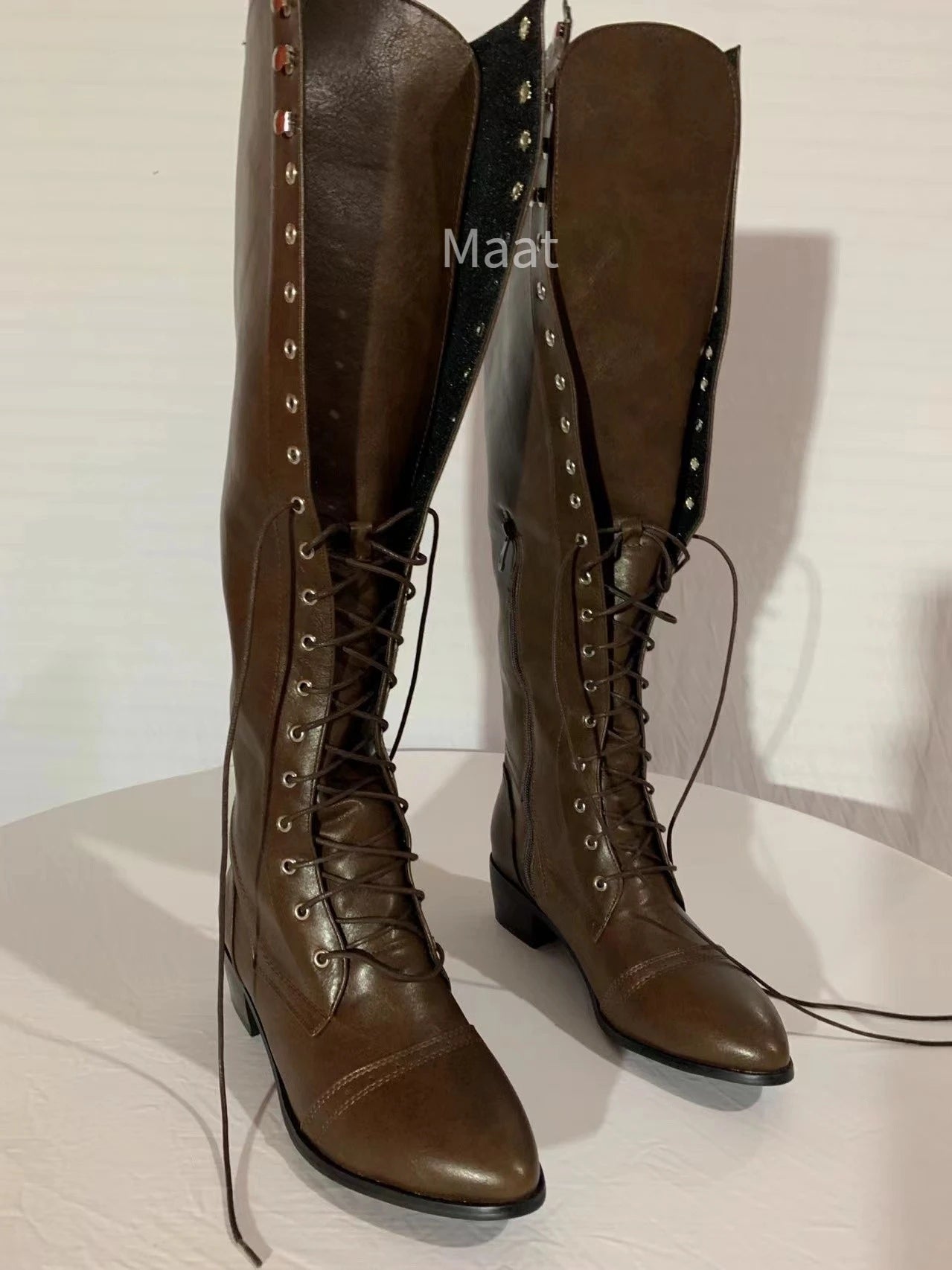 Medieval Kostüm Ritter Stiefel Viking Cosplay Larp Schuhe PU Leder Warrior Frauen Cosplay Phantasie Boot Karneval Party Steampunk So ist Leben