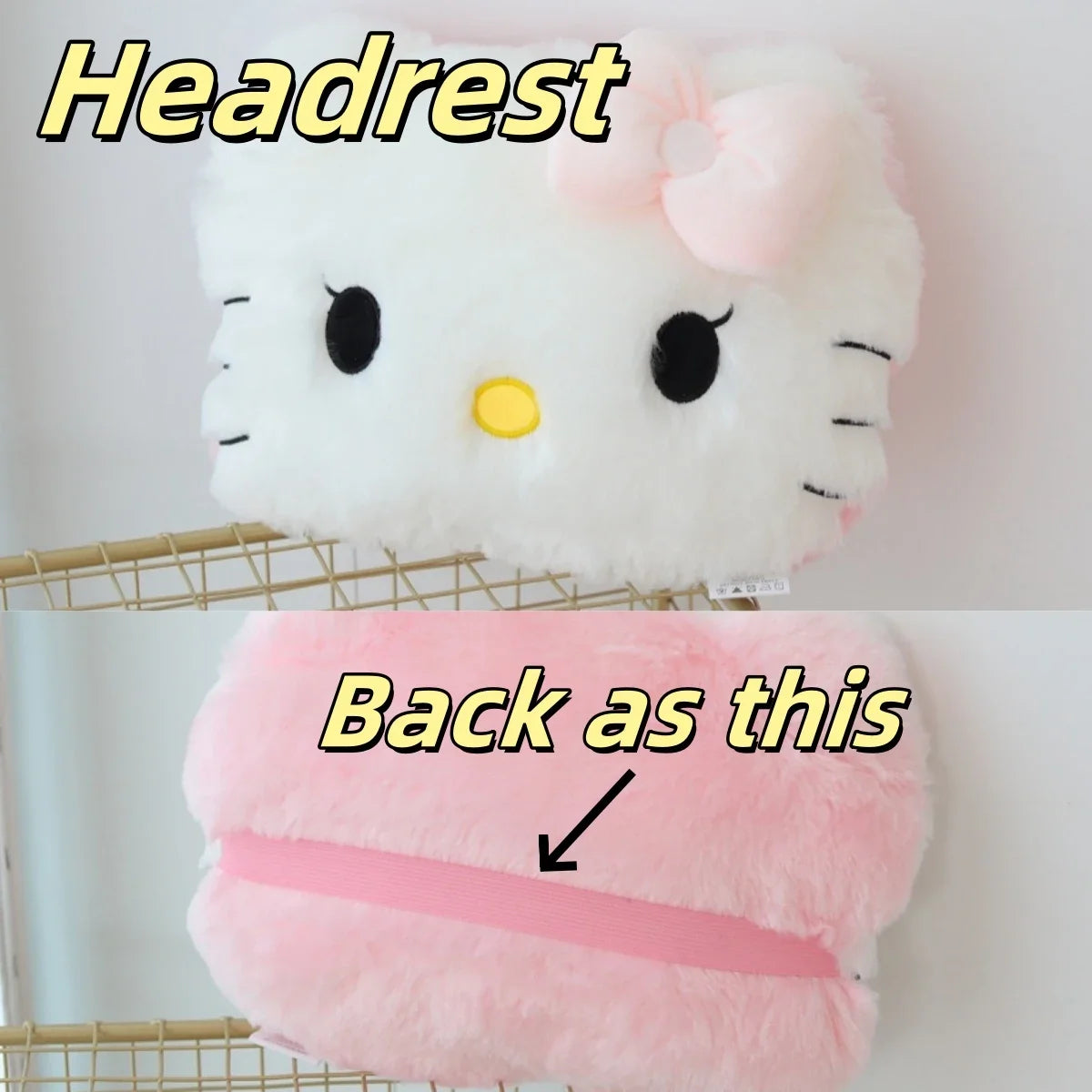 Sanrio Bequeme Hello Kitty Plüschtiere, weiches Umarmungskissen, gefülltes Anime-Rückenkissen, Sofa, Bett, große Plüschtiere, Weihnachtsgeschenk für Mädchen So ist Leben
