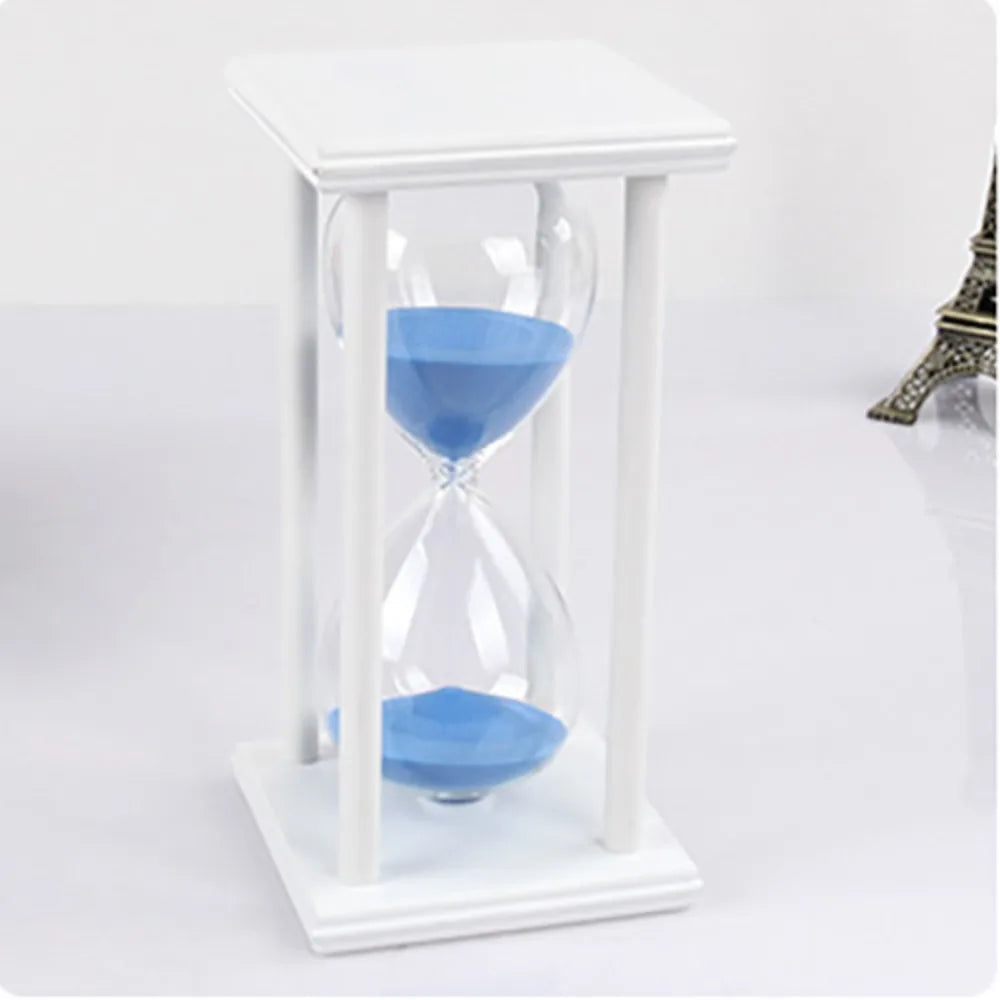 60/30 Minuten Sanduhr Sanduhr Vintage Sanduhr Schwarz Holz Sanduhr Timer für Zuhause Desktop Klassenzimmer Wohnzimmer Dekor So ist Leben