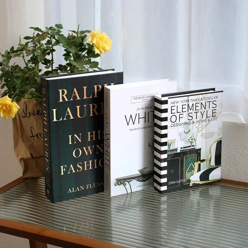 Wohnzimmerdekoration Designerbücher Couchtisch-Ornamente - So ist Leben