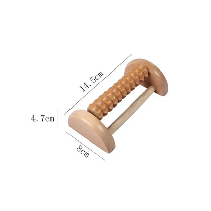 Fußroller aus Holz, Holzpflege, Massage, Reflexzonenmassage, Muskelentspannung, Linderung, Massagegerät, Spa für Handmassage, Haushalts-Fußmassagegerät, Pflege So ist Leben