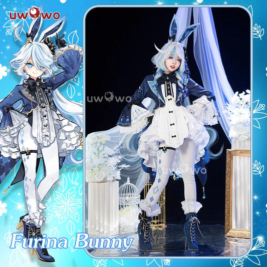 LAST BATCH UWOWO Exklusives Furina Cosplay Genshin Impact Fanart Furina Niedlicher Häschenanzug Cosplay-Kostüm So ist Leben